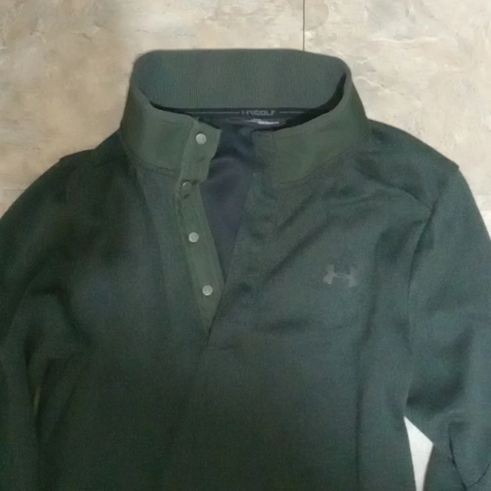 Under Armour Men's Forest Green Long Sleeve Shirt - Picture 2 of 13